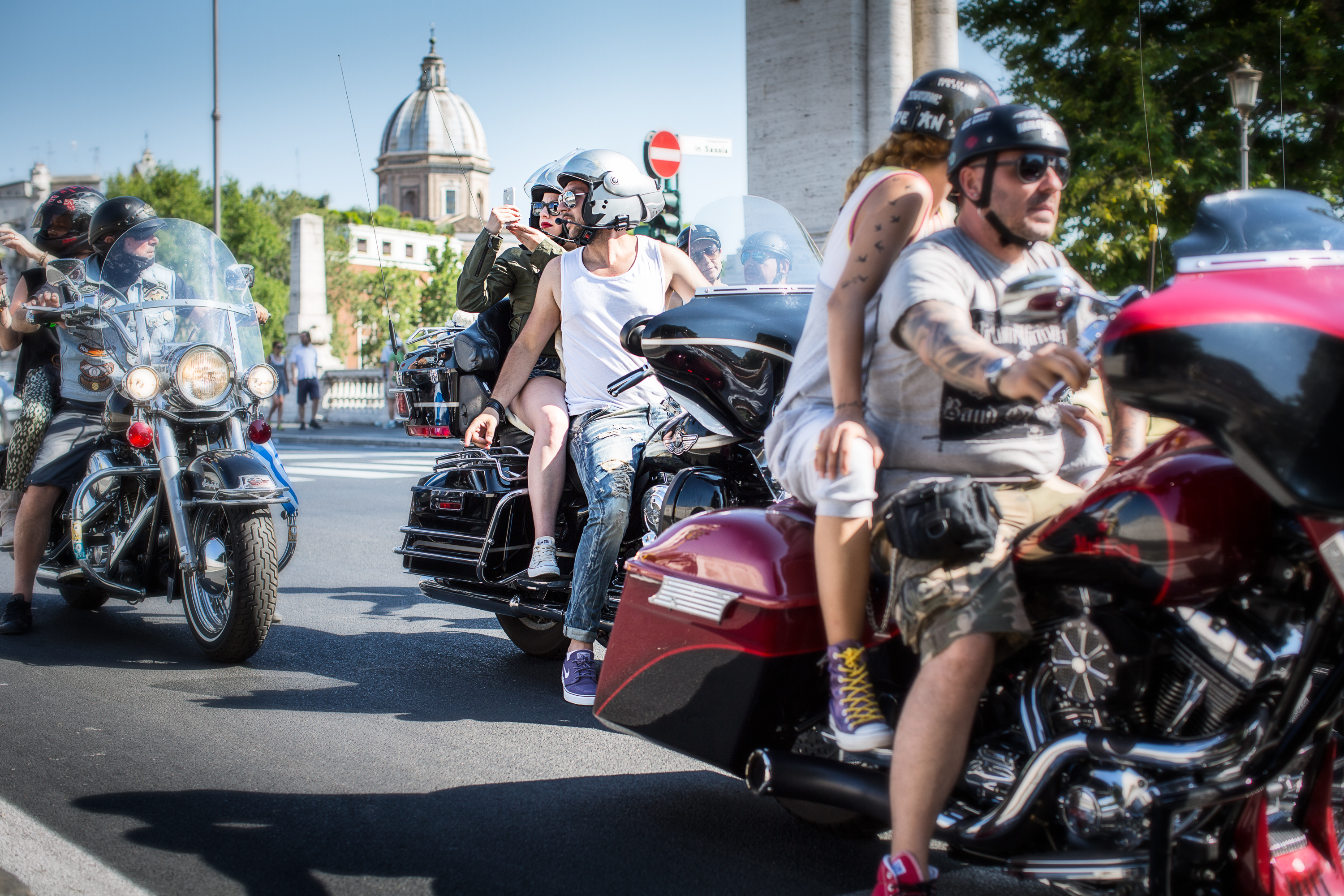 bikers in Rome