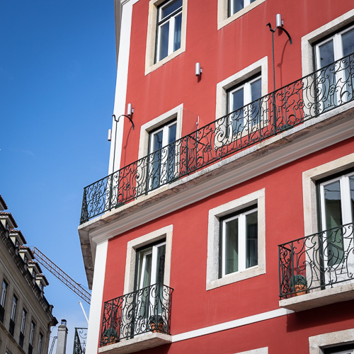 lisbon portugal building detail