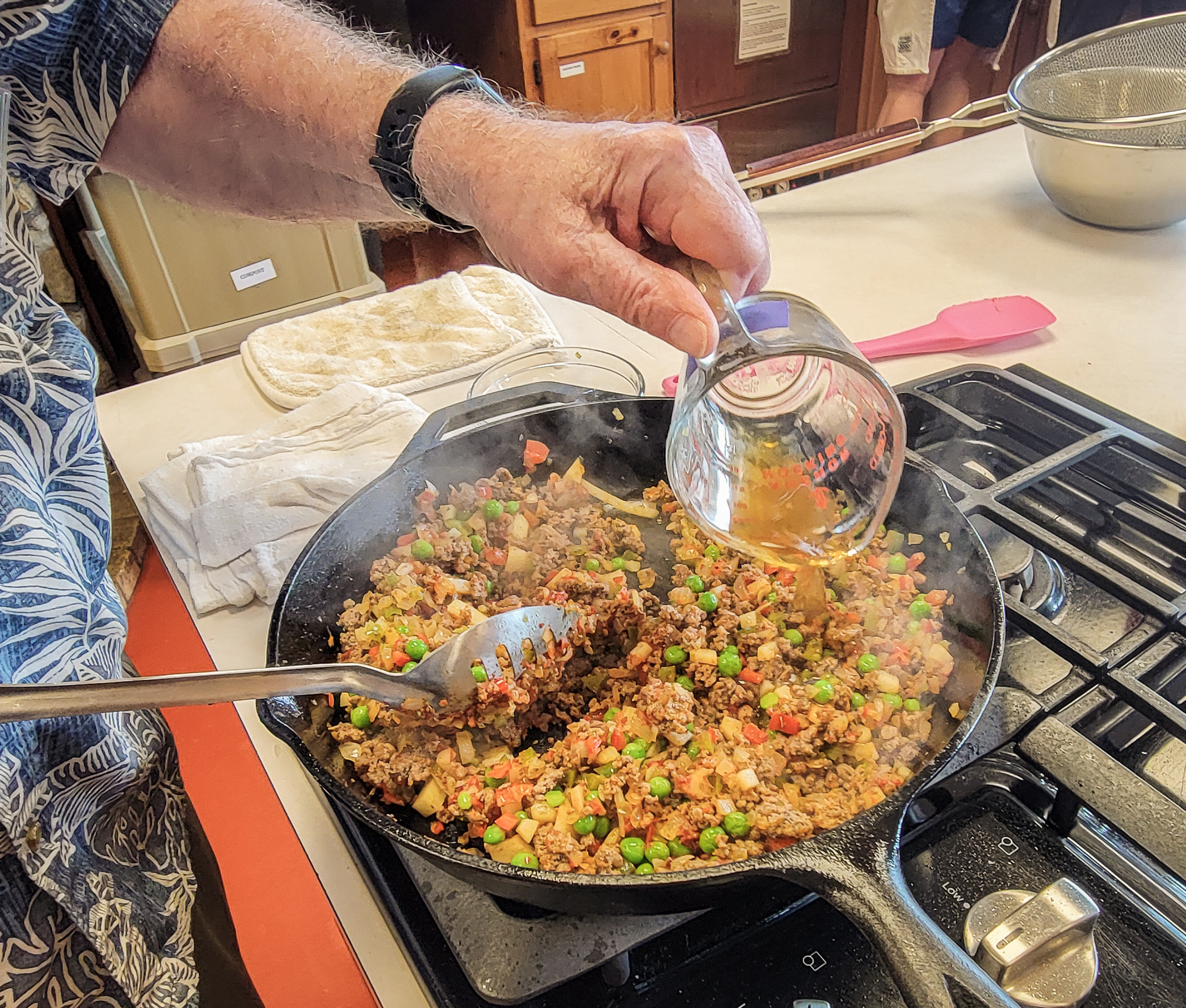 cooking on stove top