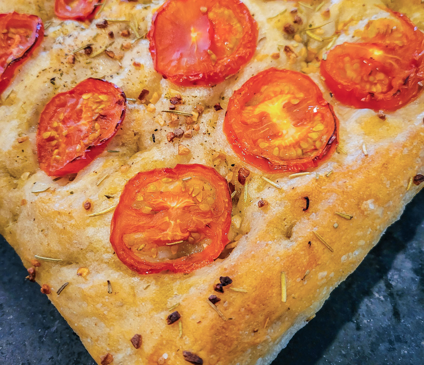 sourdough tomato focaccia